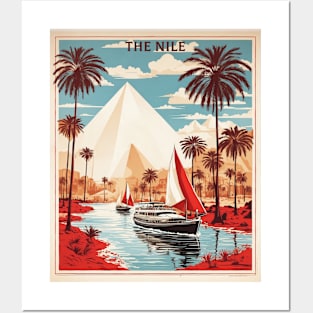 The Nile River Egypt Vintage Poster Tourism Posters and Art